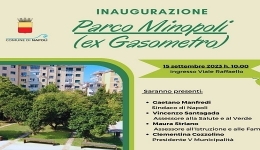 Napoli: domani la riapertura del Parco Minopoli ( ex Gasometro)