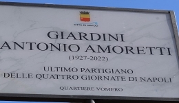 Napoli: intitolati ad Antonio Amoretti i giardini di Piazza Quattro Giornate