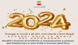 Napoli: nuovo anno con 2 spettacoli pirotecnici e campagna contro botti illegali