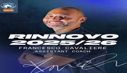 Gevi Napoli Basket: Francesco Cavaliere confermato Assistent Coach fino al 2026