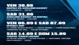 S.S. NAPOLI BASKET: IL CALENDARIO DELLA PRESEASON 2024-25