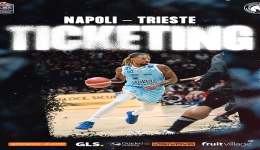 S.S. NAPOLI BASKET: IN VENDITA I BIGLIETTI PER LA PARTITA CONTRO TRIESTE. 