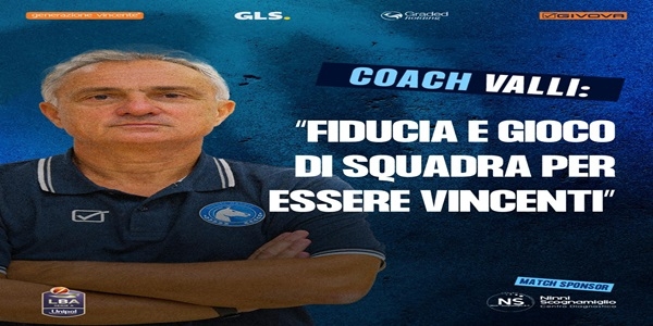 S.S. Napoli Basket - U. Reggio E., Valli: fiducia e gioco di squadra per essere vincenti