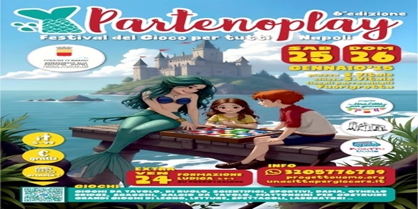 Torna il 25 e 26 gennaio Partenoplay, il Festival del Gioco di Napoli