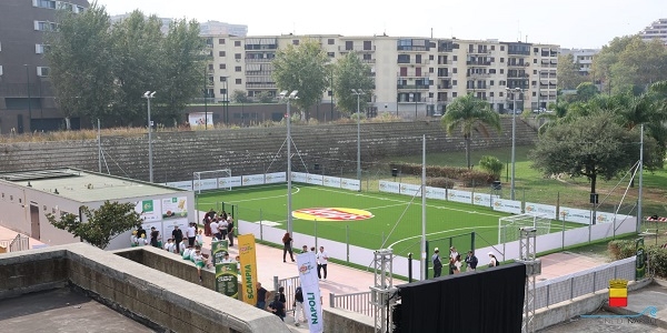 Napoli: il Sindaco Manfredi all'inaugurazione del nuovo Scampia Stadium