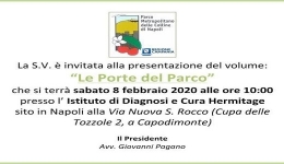 Napoli: domani la presentazione del volume 'Le Porte del Parco'