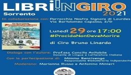 Libri: lunedi, a Sorrento, la presentazione del romanzo #ProcidaNonDeveMorire