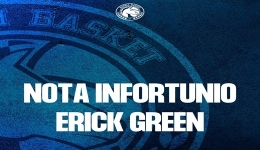 S.S. NAPOLI BASKET: NOTA INFORTUNIO ERICK GREEN